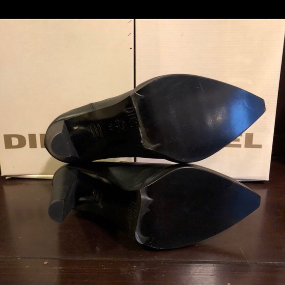 DIESEL Cubist Rock Cyclamine Boot,Black 7.5 New - Picture 9 of 11